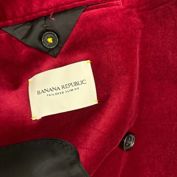 Banana Republic Red Double-Breasted Blazer - Picture 6 of 7